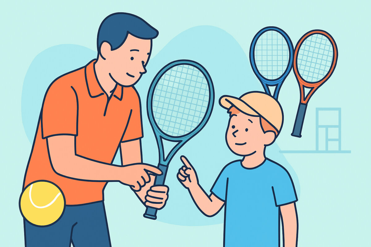 Junioritennismailan koko iän mukaan – mitoitus