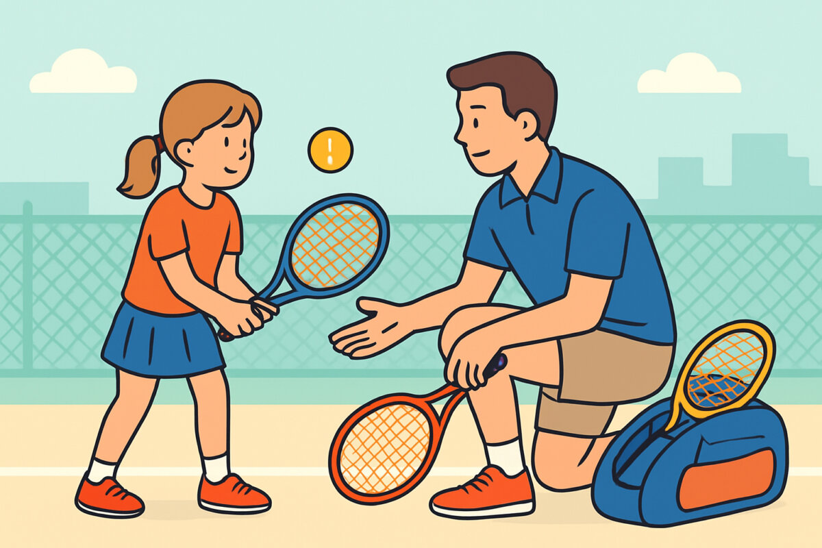 Lasten tennistunnit ja niihin sopivat varusteet