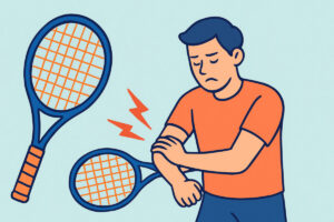 Mailan jäykkyys ja tenniskyynärpään riski harrastajalla