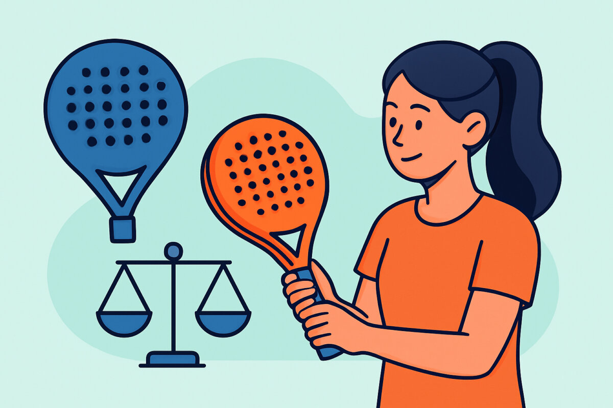 Padel-mailan valinta aloittajalle – muodot ja paino
