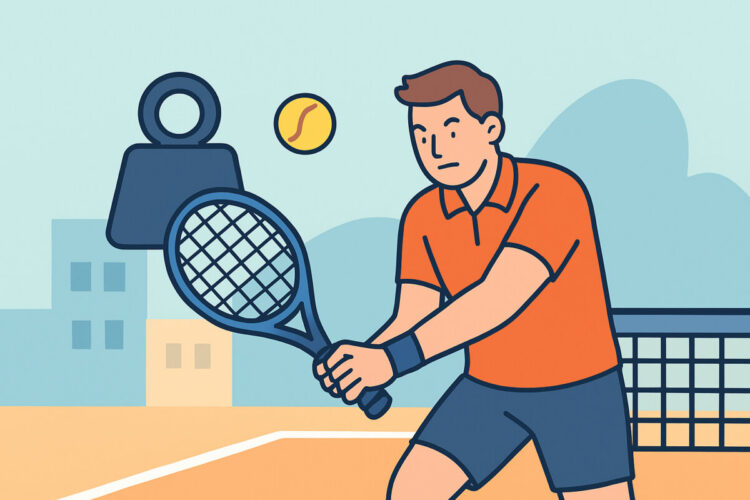 Tennismailan paino ja sen vaikutus pelityyliin